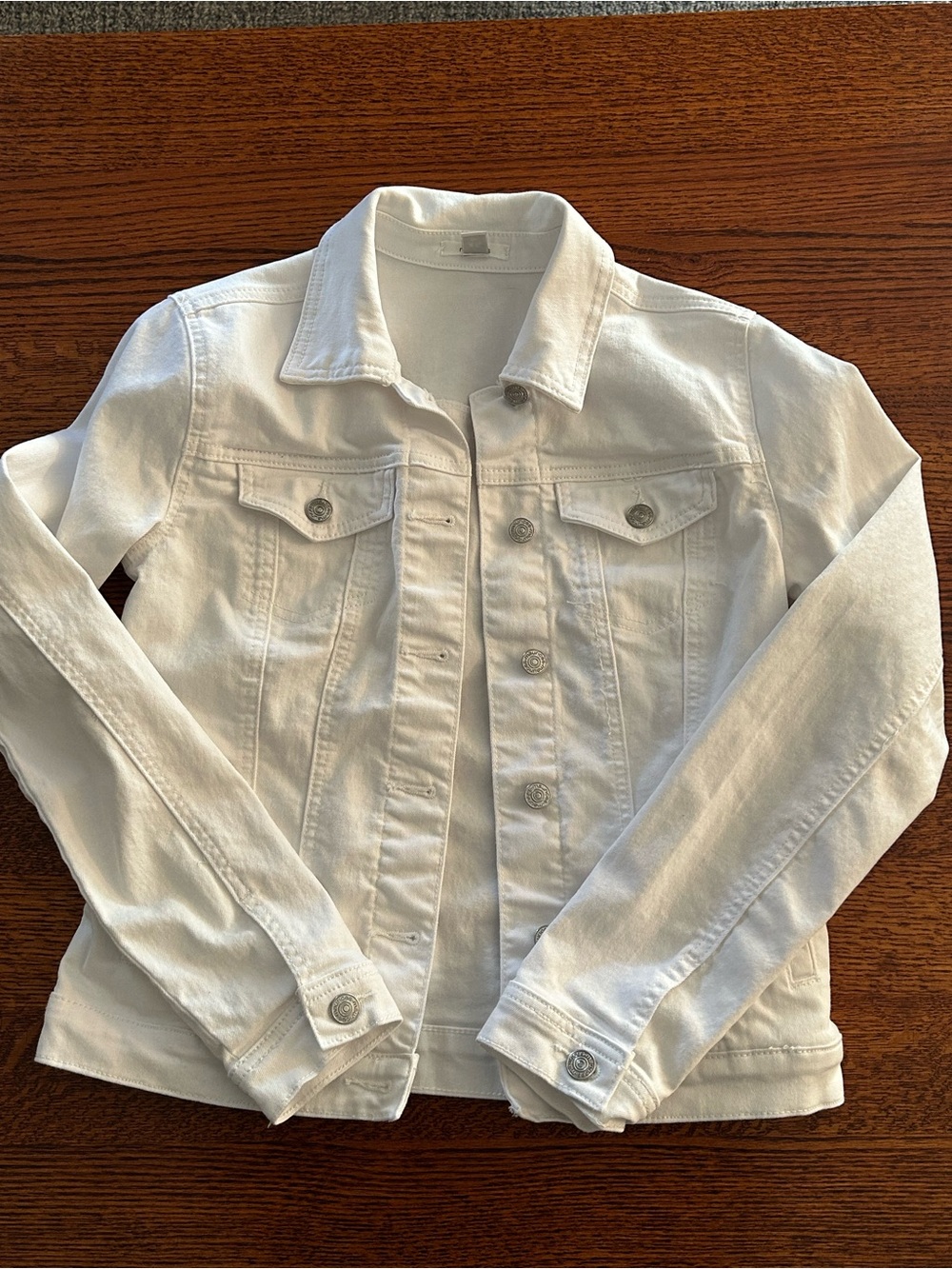 Maurices White Denim Jacket - Classic Button-Up Jean Jacket